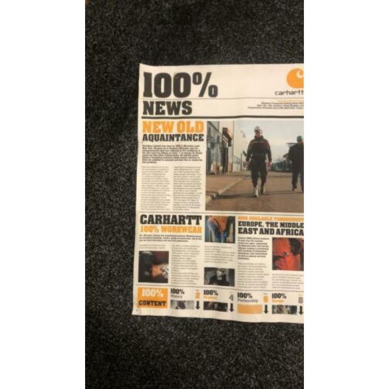 Carhartt canvas printout van Newspaper uit 2010