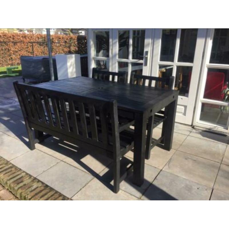 Prachtige hardhouten (teak) tuinset in nieuwstaat!