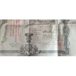 1889 Orde van de Draak van Annam. Ridderorde. Militaire orde
