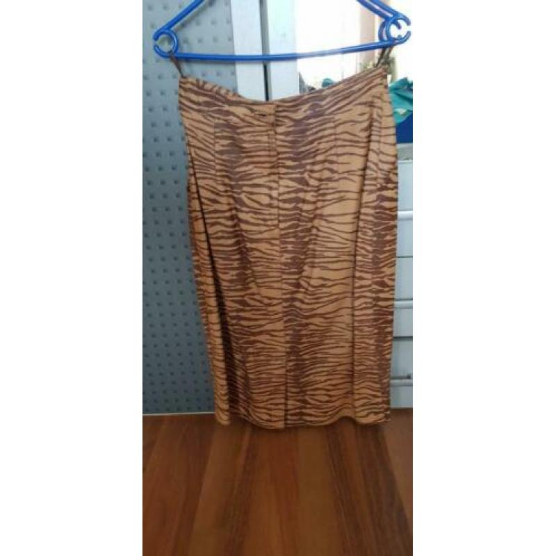 Leer paje in luipaard print 38