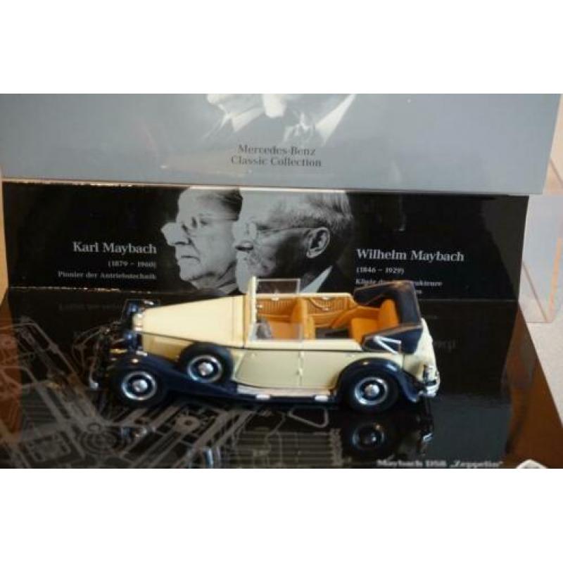 Mercedes May Bach DS8 Zeppelin cabriolet 1932 Mini Ch. 1/43