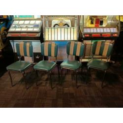 4x Eetkamer Stoelen (Fifties & Sixties) USA