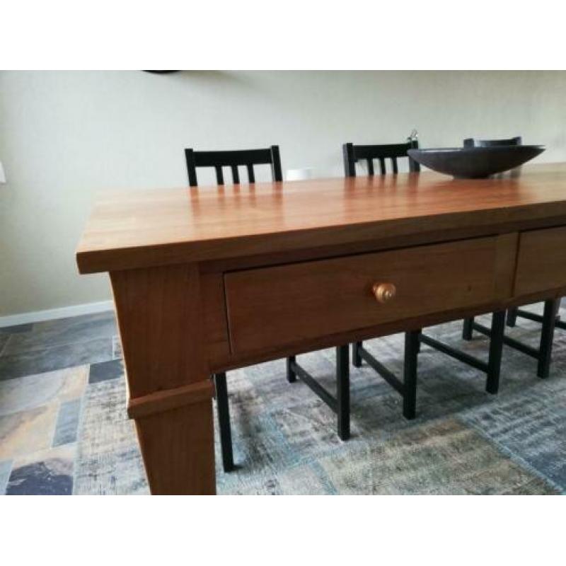 Massieve teak houten eettafel 200 x 100 x 79 cm