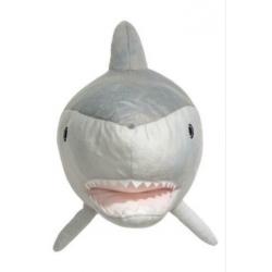 Nieuw! Pluche dierenkop haai. Wanddecoratie. Kinderkamer.