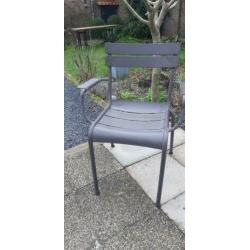 6 design tuinstoelen - aluminium (met poedercoating)