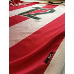 PSV player-issue 1998 XL #12 Bruggink voetbal shirt Nike