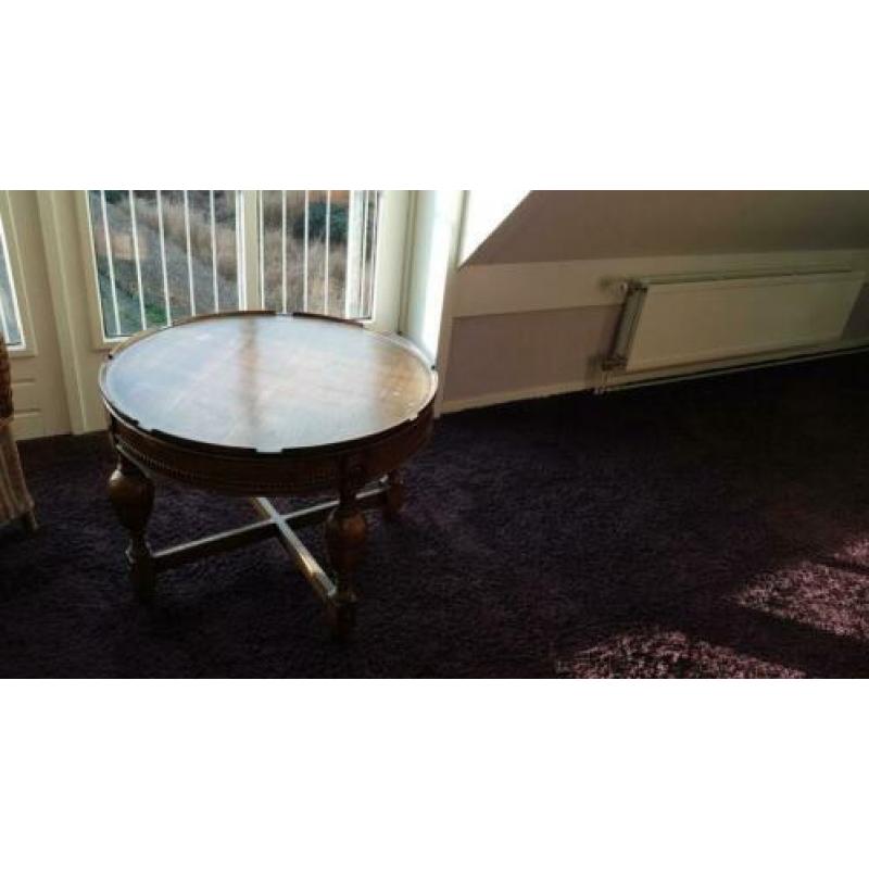 Antieke Poker/ kaart tafel. Eiken.