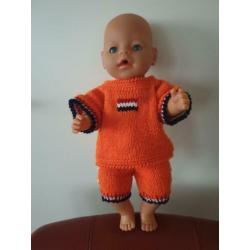Oranje set babyborn / baby born. 7,00 per stuk. 2 voor 12,00