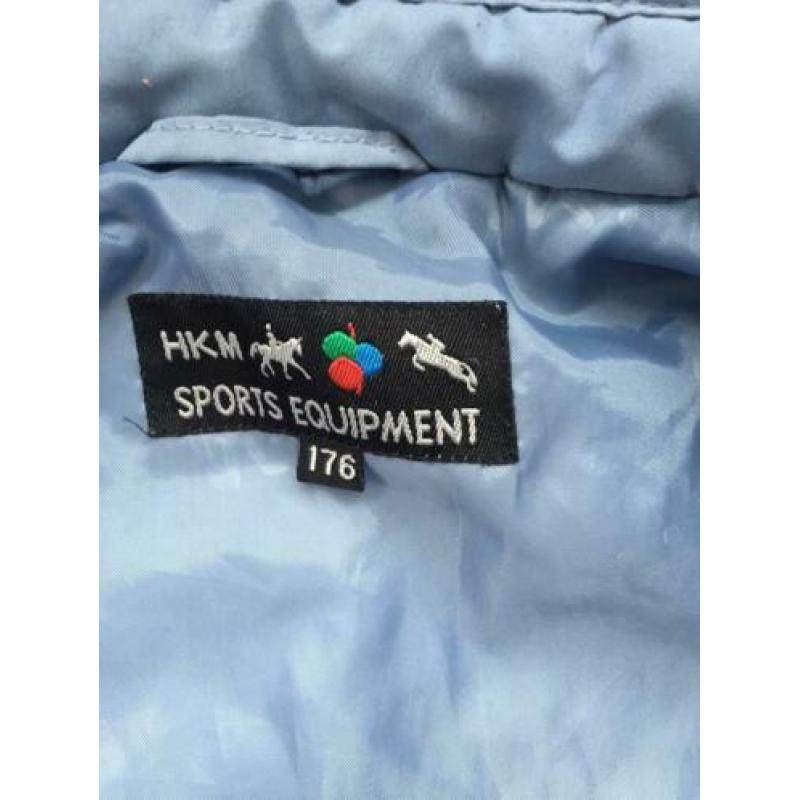 Gilet bodywarmer blauw hkm dressuur maat 176