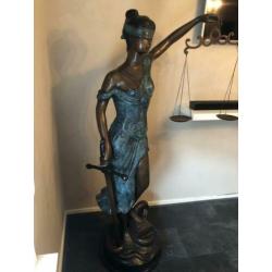 Vrouwe Justitia brons levens echt 1,60+ hoog