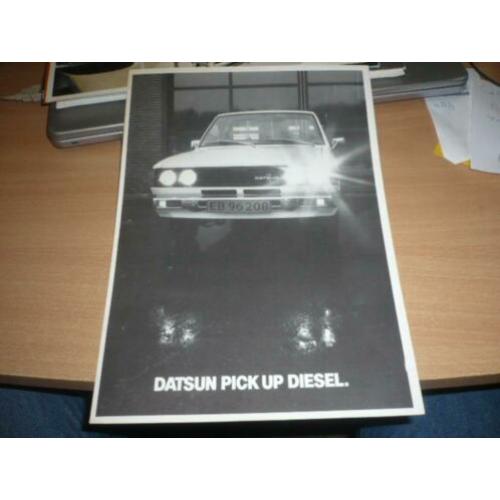 ZELDZAME Deense Folder DATSUN PICKUP uit 1977