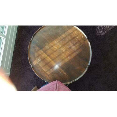 Antieke Poker/ kaart tafel. Eiken.