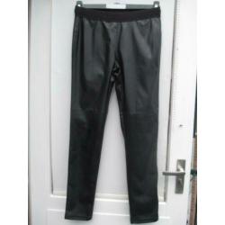Broek, lederlook STREET ONE mt 40 dofzwart