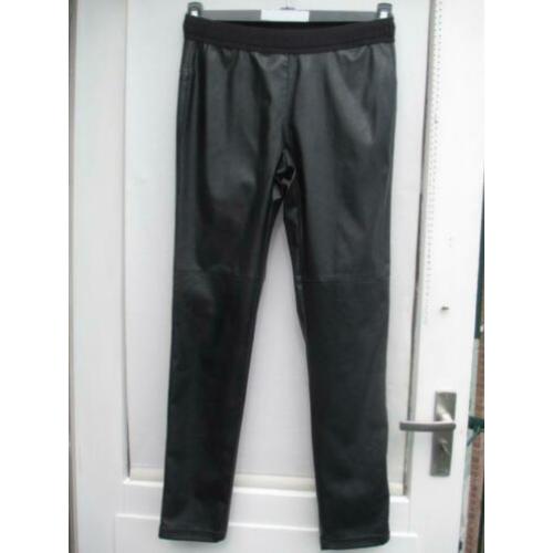 Broek, lederlook STREET ONE mt 40 dofzwart