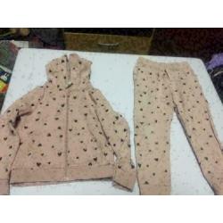 Hearts jogging set, maat; 98/104