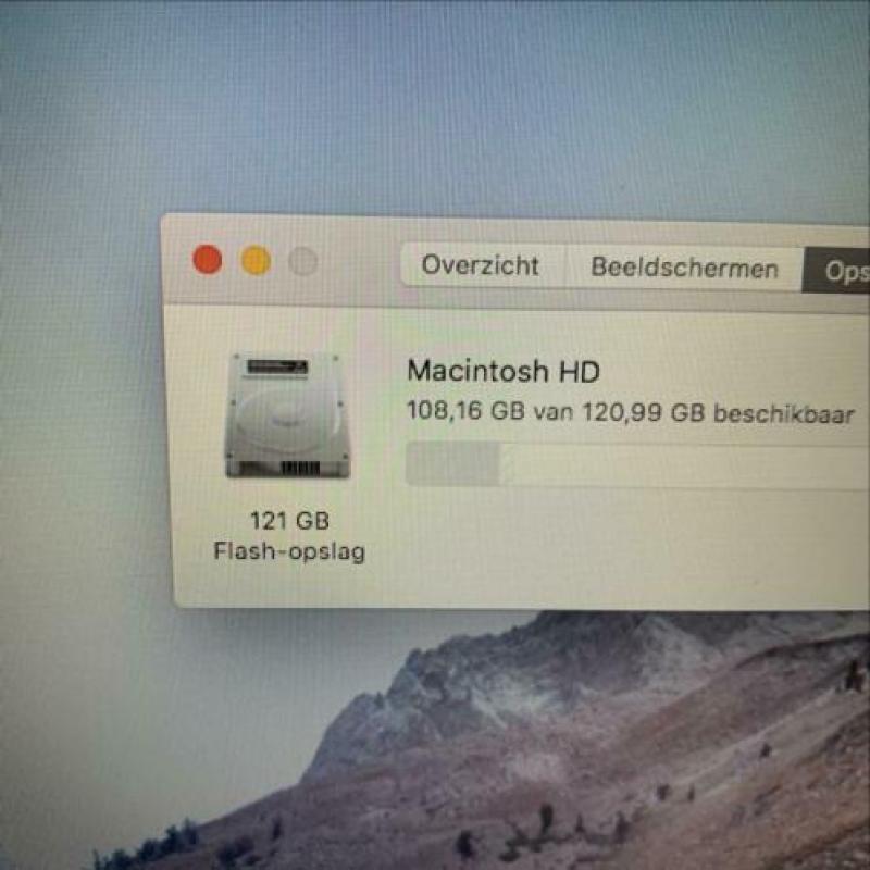 MacBook Air 13" 1.6GHz i5 4GB RAM 128GB SSD 1 jaar GARANTIE