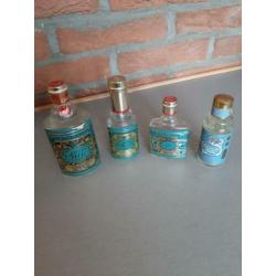 4 reukflesjes eau de cologne