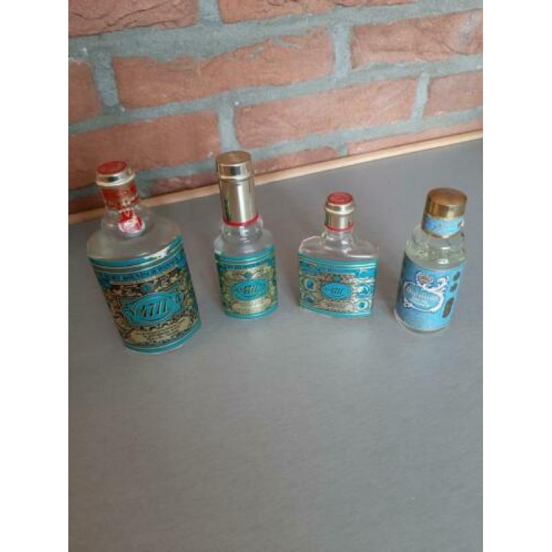 4 reukflesjes eau de cologne