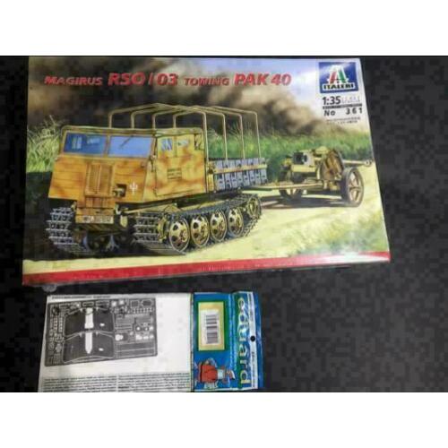 Italeri RSO (Raupenschlepper OSt)m/PAK40 +PE set!Ongeopend!