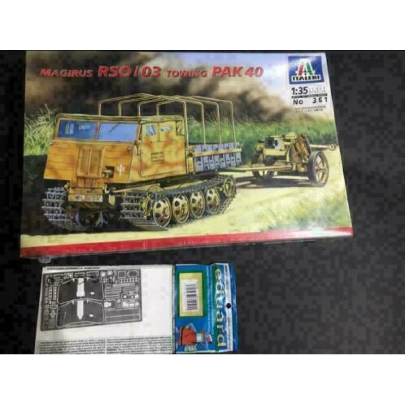 Italeri RSO (Raupenschlepper OSt)m/PAK40 +PE set!Ongeopend!