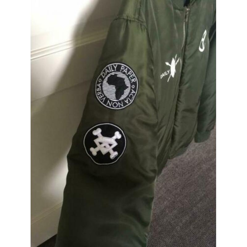 Yellow Claw x Daily Paper Blood for Mercy bomber maat L