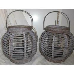 Windlicht Lantaarn groot uitverkoop sfeerlicht BROCANTE