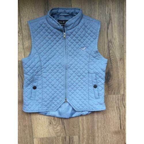 Gilet bodywarmer blauw hkm dressuur maat 176