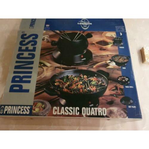 Princess classic quatro nieuw  wok grill fondue warmplaatje