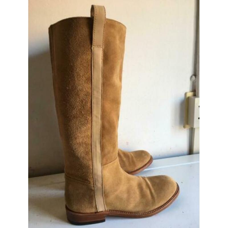 fred de la bretoniere 39 bruin suede laarzen