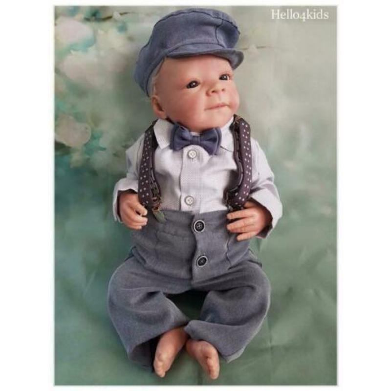 68 grijs baby kostuumpje bruidsjonker pakje doop doopkleding