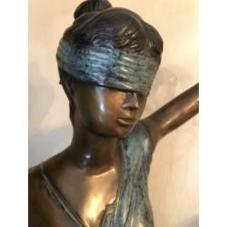 Vrouwe Justitia brons levens echt 1,60+ hoog