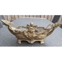 Art Nouveau stijl koperen zware jardiniere