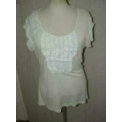 Vero Moda witte terra top - shirt maat L