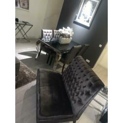 Eric kuster style bankje velvet velours
