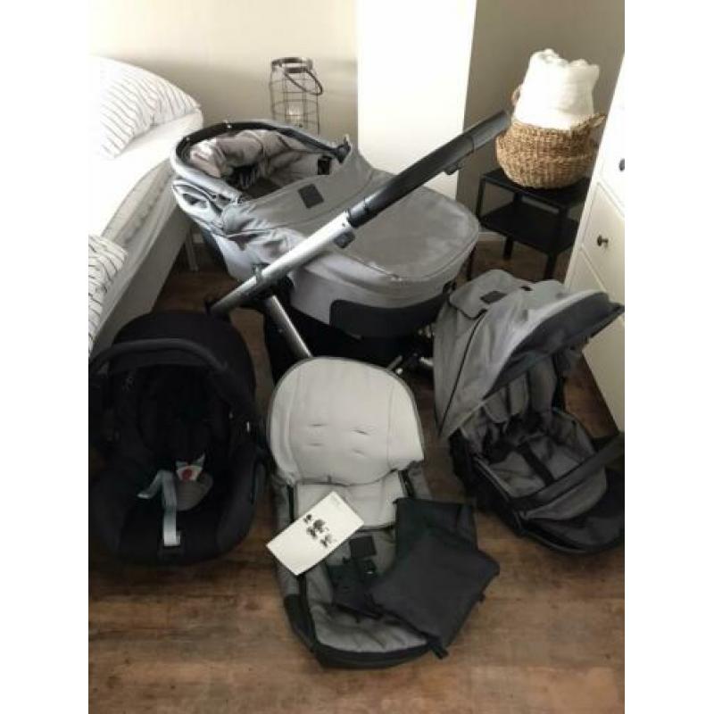 3 in 1 kinderwagen mutsy transit grijs