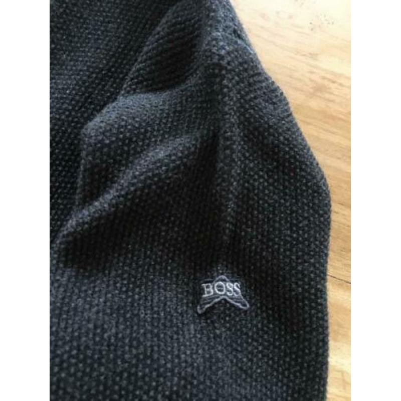 Hugo Boss trui anthracite grijs