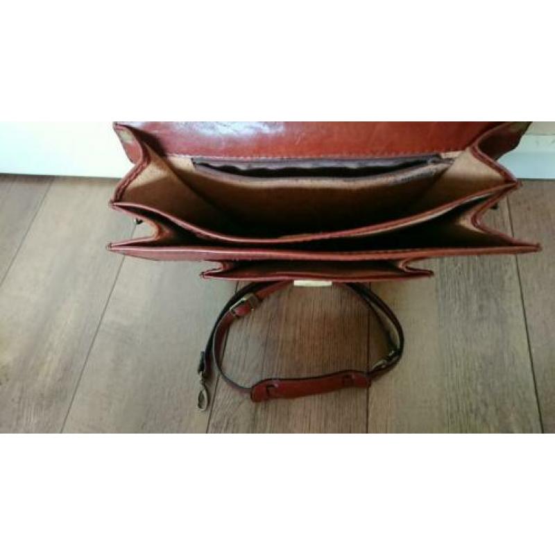 Bruine leer vintage/retro van Claudio Ferrici