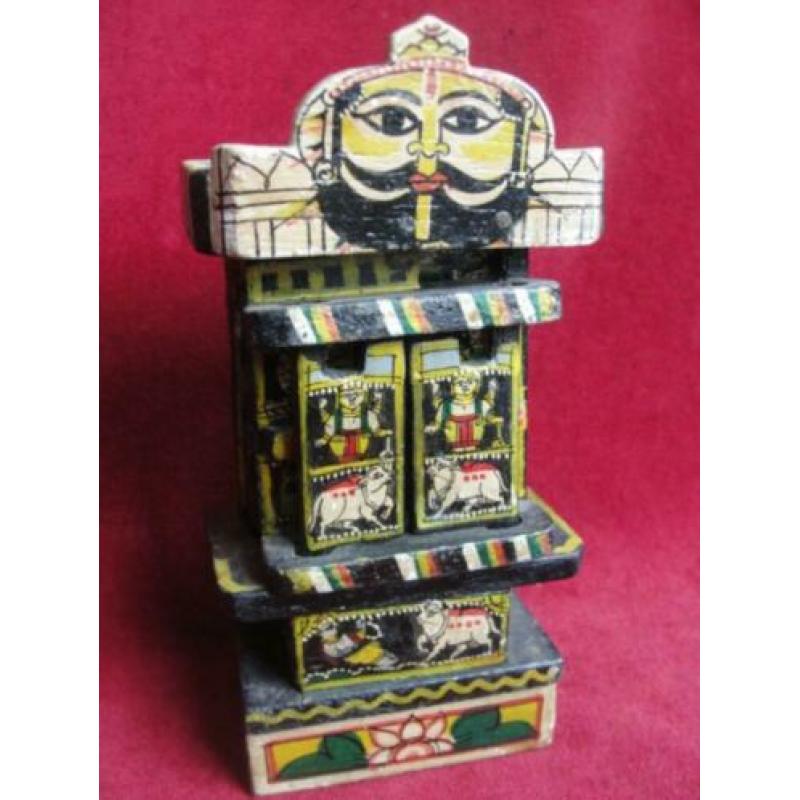 Noord India Perzië: Miniatuur Kastje Taferelen Moghul Stijl