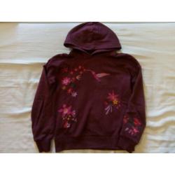 134/140 Trui met geborduurde kolibri en bloemen ed Super moo