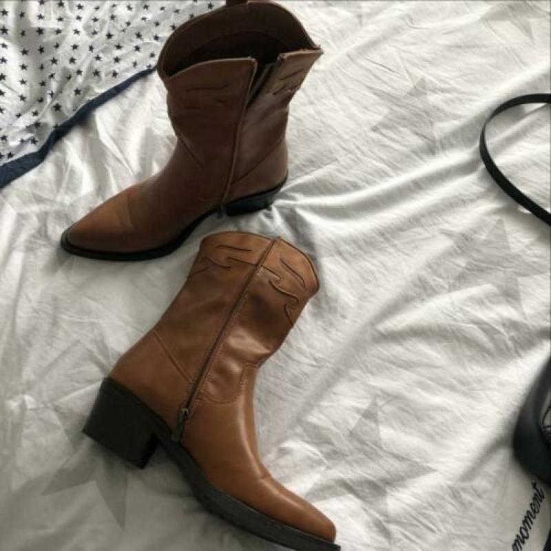 Cowboylaarzen cognac kleur zgan 38