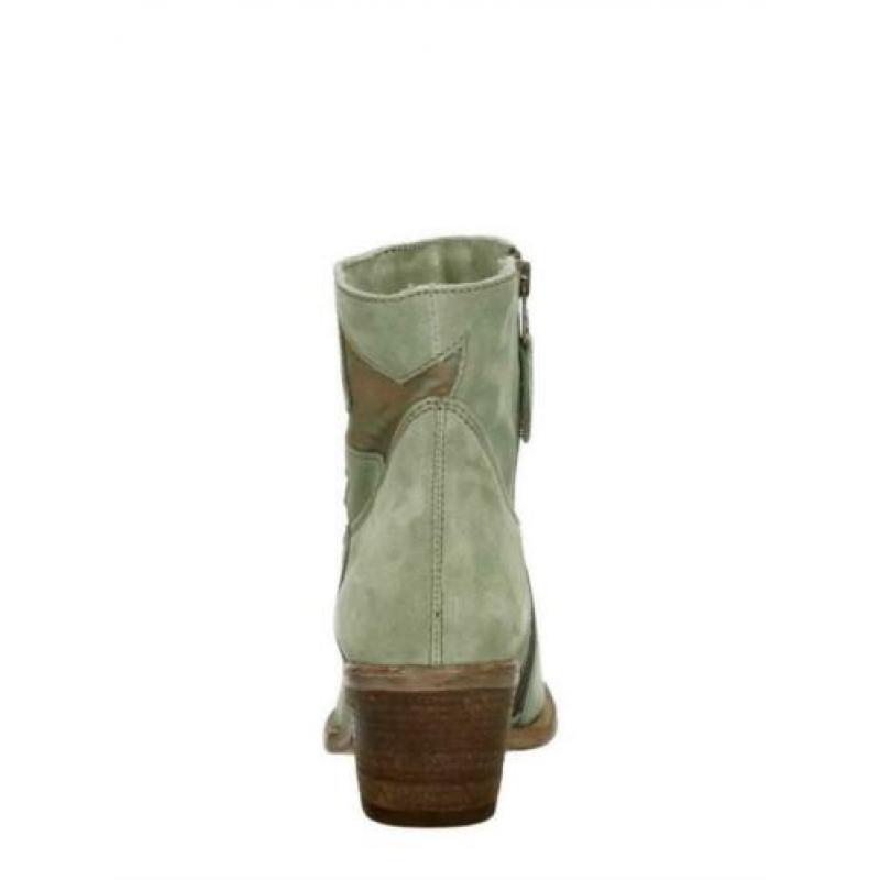 1x even gedragen mooie western laarsjes echt suede mt 36