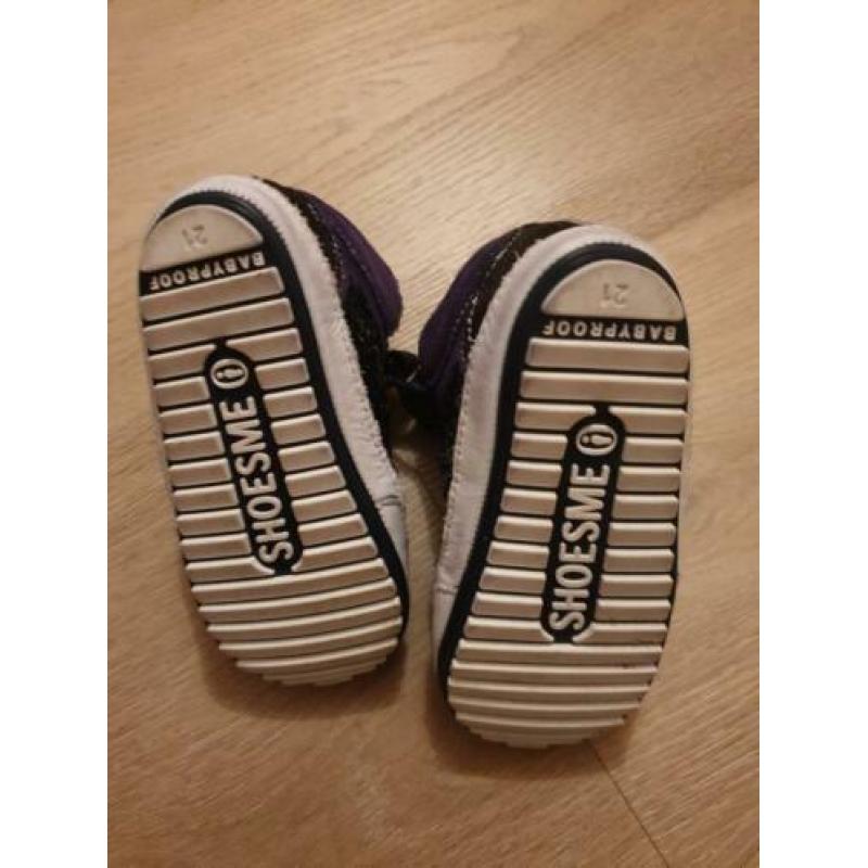 Shoesme sneakers blauw met glitters maat 21