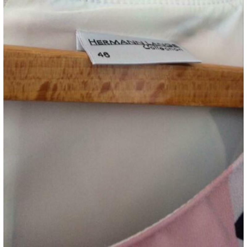 Prachtige nieuwe ruffles tuniek van Hermann Lange. Maat 46.