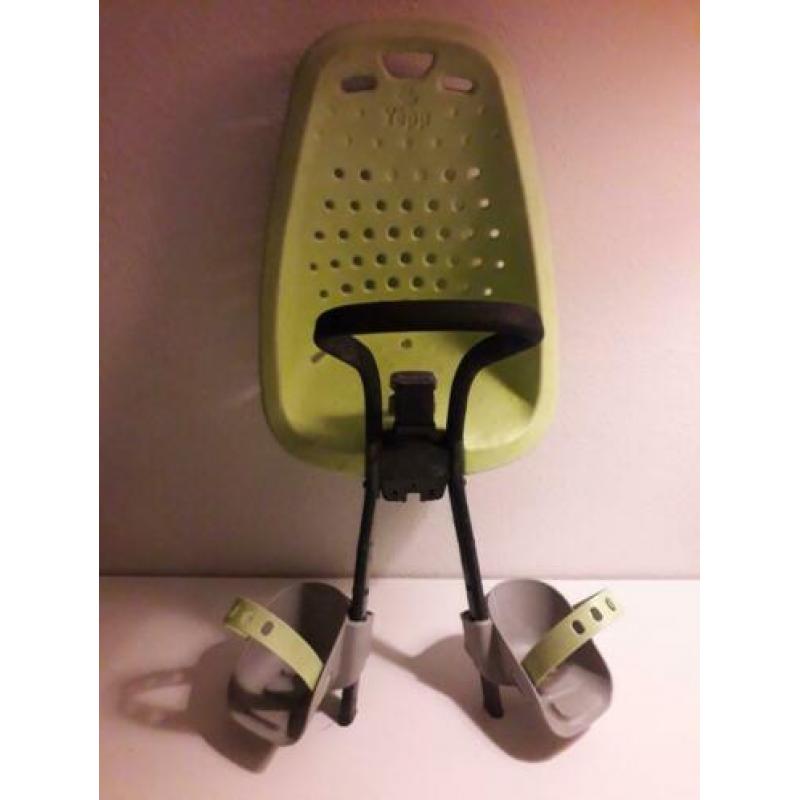 Yepp fietsstoel Mini lime, voorzitje en windscherm