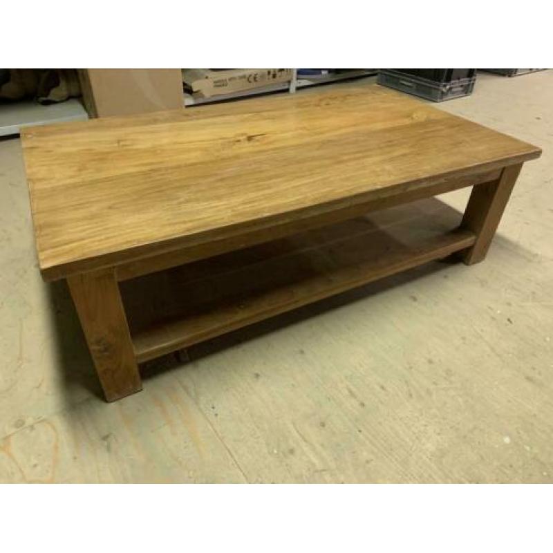 Massief teakhout teak teakhouten salontafel