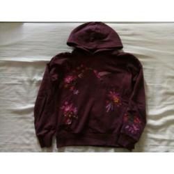 134/140 Trui met geborduurde kolibri en bloemen ed Super moo