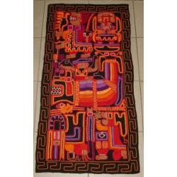 Prachtig Maya- of Azteken- handgemaakt kleed