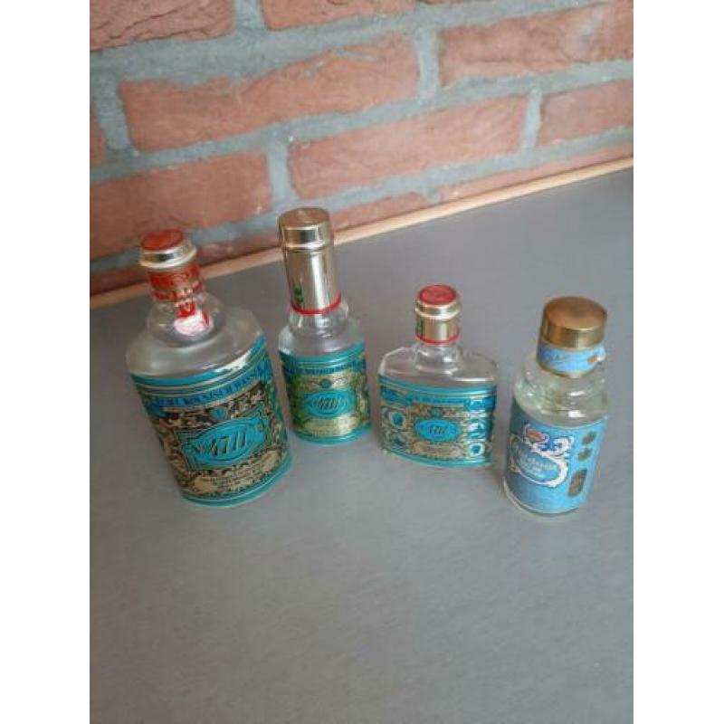 4 reukflesjes eau de cologne