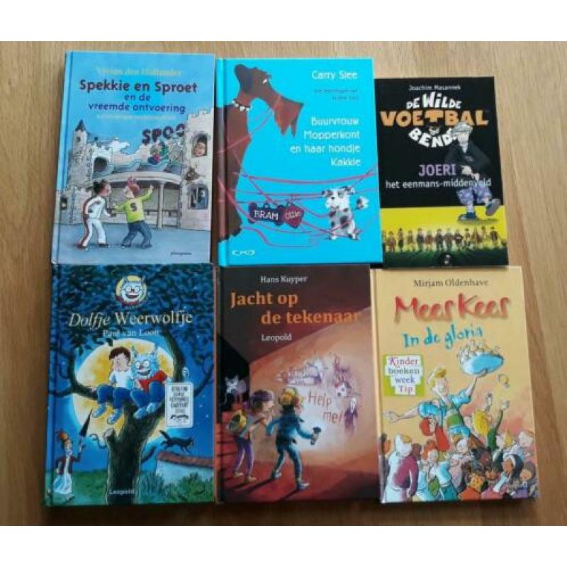 Partij van 6 verschillende kinderboeken, bekende schrijvers