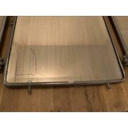 Antieke vintage drieluikspiegel spiegel kapper barbier